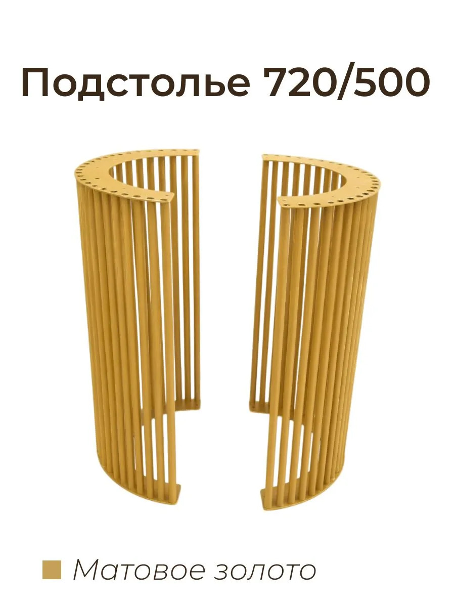 Подстолье 720 на 500 золотое